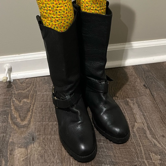 DVF Leather Moto Boots Diane Von Furstenberg - Picture 6 of 9